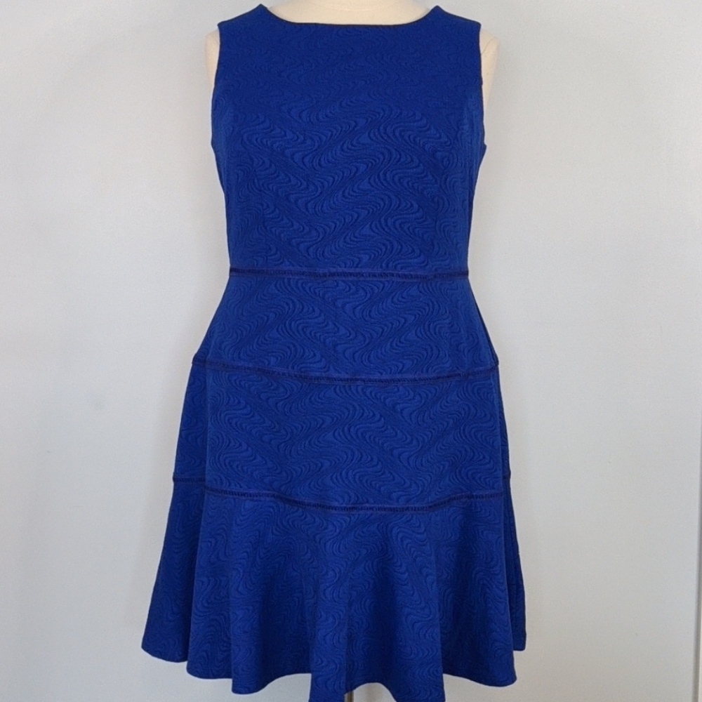 Lane Bryant stretch blue dress